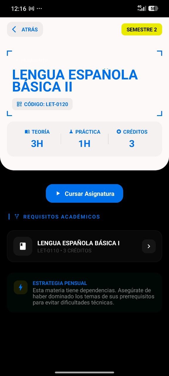 Detalle de Asignatura y NRCs